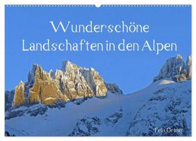 Wunderschöne Landschaften in den Alpen (Wandkalender 2026 DIN A2 quer), CALVENDO Monatskalender