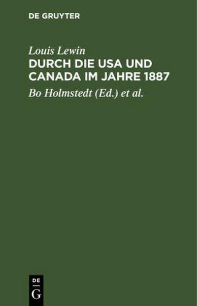 Durch die USA und Canada im Jahre 1887