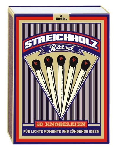 moses. Streichholzrätsel | 50 Knobeleien, Rätsel und Aufgaben | In einer Retro-Geschenkbox