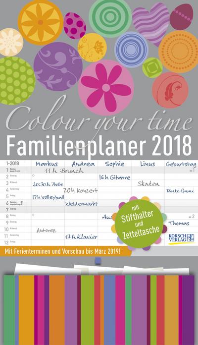 Familienplaner Colour your time 2018