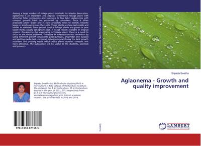 Aglaonema - Growth and quality improvement
