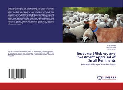 Resource Efficiency and Investment Appraisal of Small Ruminants