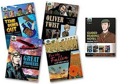 Project X Origins Graphic Texts: Dark Red+ Book Band, Oxford Level 20: Mixed Pack of 4