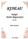 3 duos brillants op.102 for 2 flutes