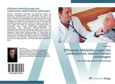Effiziente Marktlösungen bei ambulanten medizinischen Leistungen