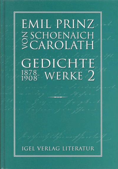Gedichte 1878-1908