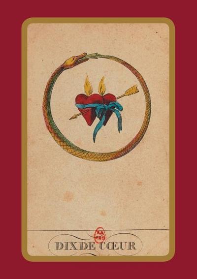 Carnet Ligné Cartomancie, Dix de Coeur, 18e Siècle