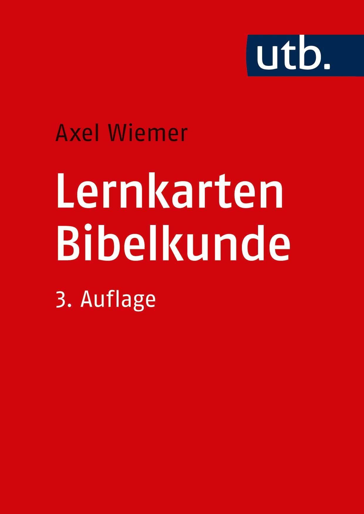 Axel Wiemer / Lernkarten Bibelkunde /  9783825249885