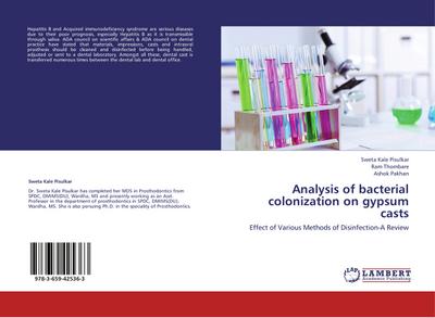 Analysis of bacterial colonization on gypsum casts