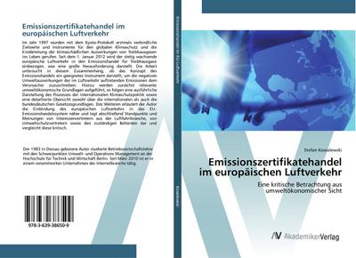 Emissionszertifikatehandel im europäischen Luftverkehr