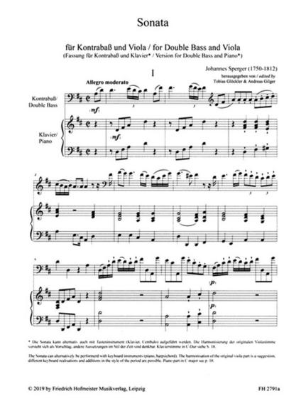 Sonata für Kontrabaß und Viola