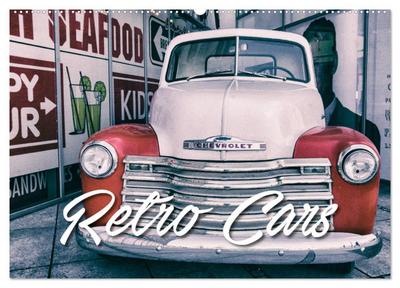 Retro Cars (Wandkalender 2026 DIN A2 quer), CALVENDO Monatskalender
