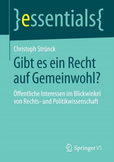 Gibt es ein Recht auf Gemeinwohl?