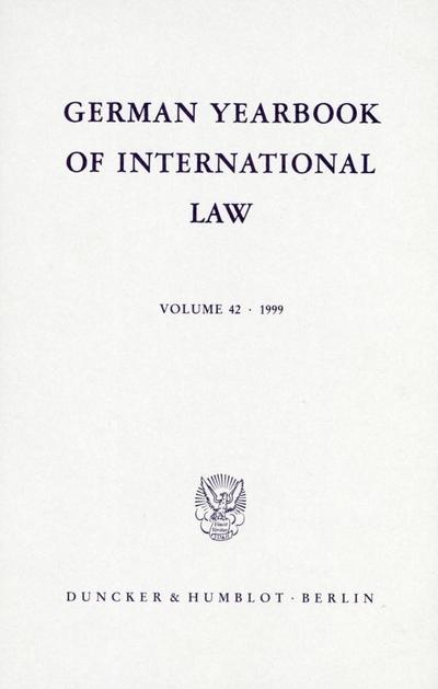 German Yearbook of International Law / Jahrbuch für Internationales Recht.