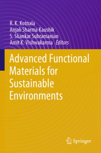 Advanced Functional Materials for Sustainable Environments