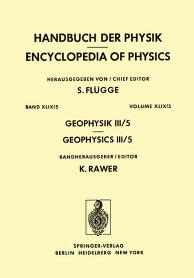 Geophysik III / Geophysics III