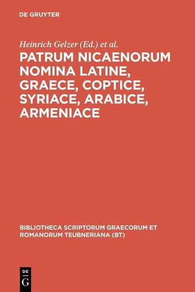 Patrum Nicaenorum nomina Latine, Graece, Coptice, Syriace, Arabice, Armeniace