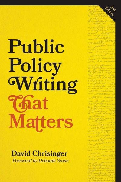 Public Policy Writing That Matters