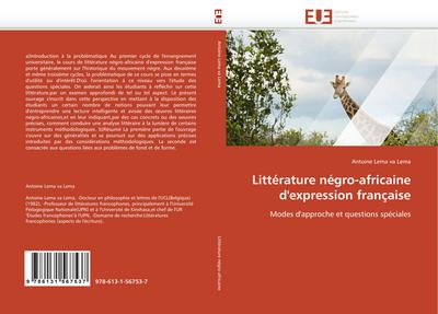 Littérature négro-africaine d’expression française