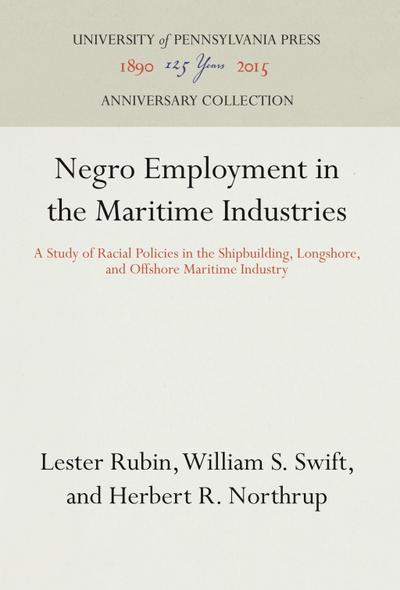 Negro Employment in the Maritime Industries