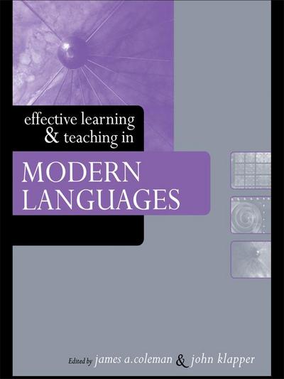 Effective Learning and Teaching in Modern Languages