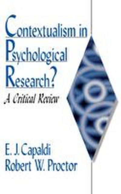 Contextualism in Psychological Research?