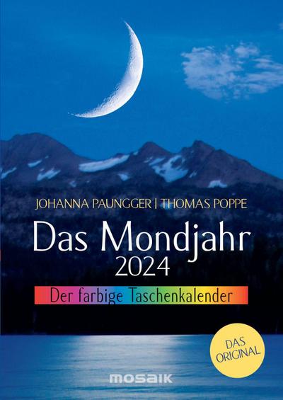 Das Mondjahr 2024 - Der farbige Taschenkalender