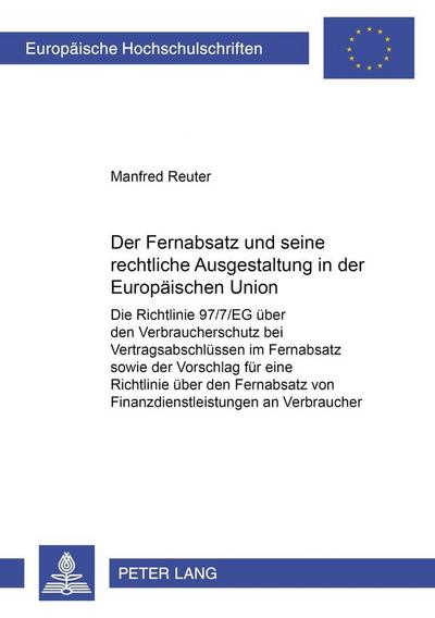 Reuter, M: Fernabsatz und seine rechtliche Ausgestaltung in