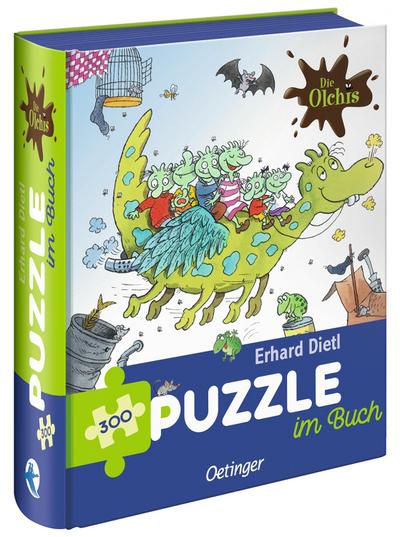 Puzzle im Buch - Die Olchis: Feuerstuhl