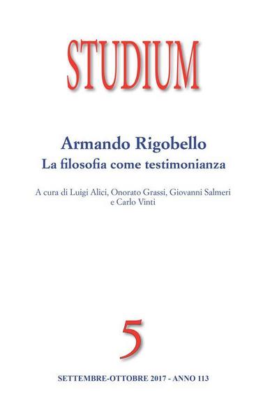 Studium - Armando Rigobello: la filosofia come testimonianza