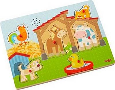 Sound-Greifpuzzle Auf dem Land (Kinderpuzzle)