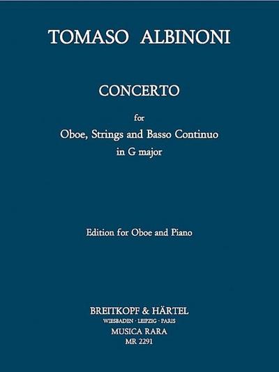 Concerto in G-Majorfor Oboe, Strings and Bc
