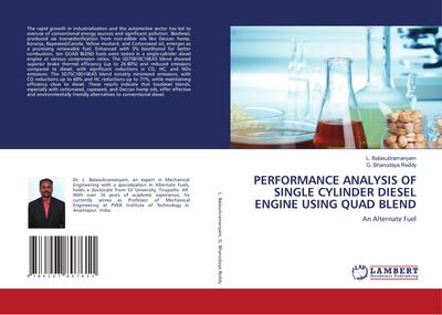 PERFORMANCE ANALYSIS OF SINGLE CYLINDER DIESEL ENGINE USING QUAD BLEND
