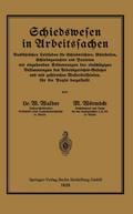 Schiedswesen in Arbeitssachen