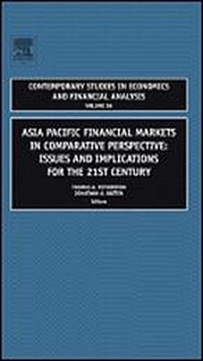 Asia Pacific Financial Markets in Comparative Perspective