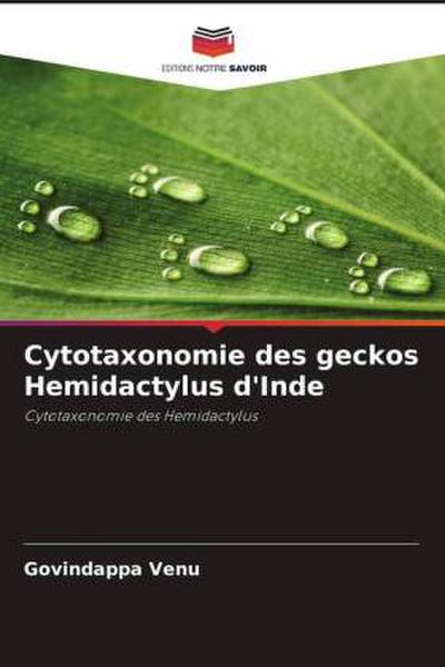 Cytotaxonomie des geckos Hemidactylus d’Inde