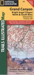 Grand Canyon, N and S Rims Map: Trails Illustrated National Parks (National Geographic Trails Illustrated Map)