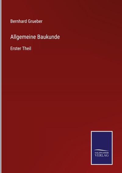 Allgemeine Baukunde