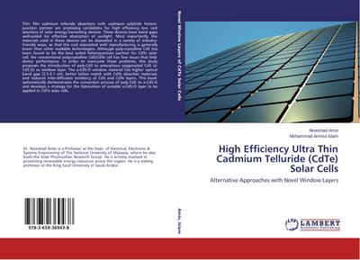 High Efficiency Ultra Thin Cadmium Telluride (CdTe) Solar Cells