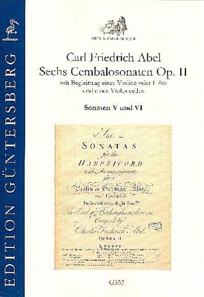 6 Cembalosonaten op.2 Nr.5-6für Violine (Flöte), Violoncello und Cembalo