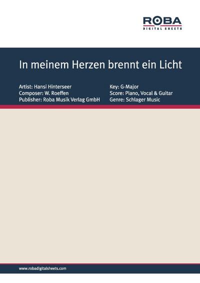 In meinem Herzen brennt ein Licht