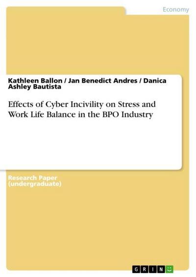 Effects of Cyber Incivility on Stress and Work Life Balance in the BPO Industry
