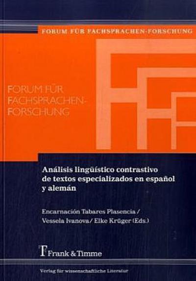 Análisis lingüístico contrastivo de textos especializados en español y alemán