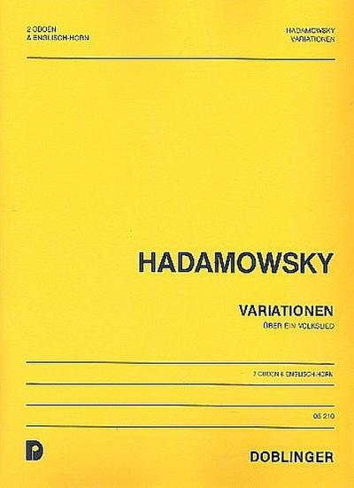 Variationen über ein Volksliedfür 2 Oboen und Englischhorn