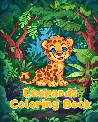 Leopards Coloring Book