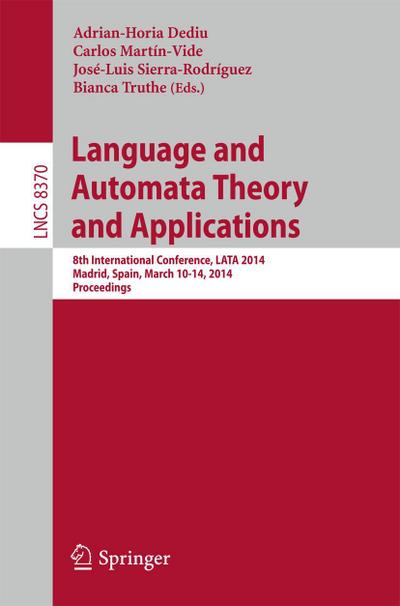 Language and Automata Theory and Applications