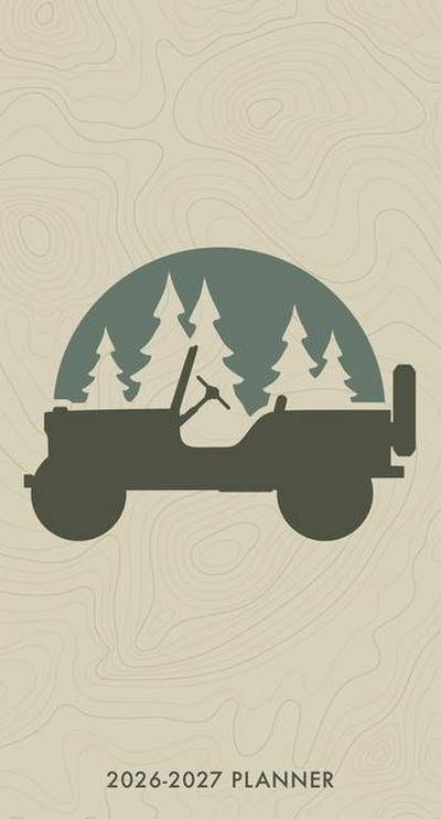 Jeep 2-Year 2026-27 3.5 X 6.5 Monthly Pocket Planner