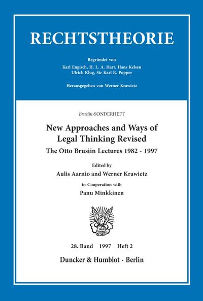 New Approaches and Ways of Legal Thinking Revised.