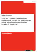 Zwischen Grundsatz-Positionen und Opportunität. Einfluss von Massenmedien auf die Selbstdarstellung politischer Parteien: SPD und CDU