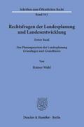 Rechtsfragen der Landesplanung und Landesentwicklung.